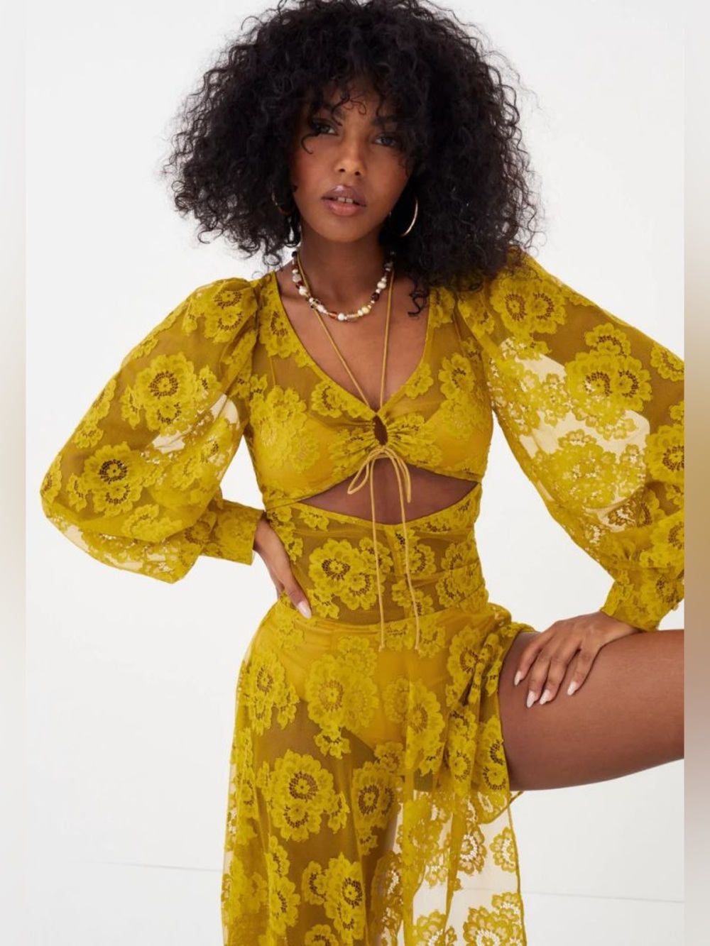 For Love And Lemons Tiana Midi Dress Size XS NWT